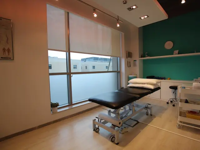 Maca de atendimento em uma sala de fisioterapia